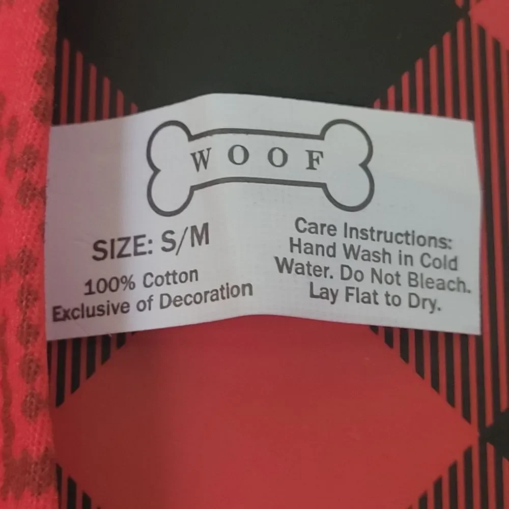 Woof Pet Bandana Official Cookie Tester Adjustable Neck Small-Medium Dog New OOS